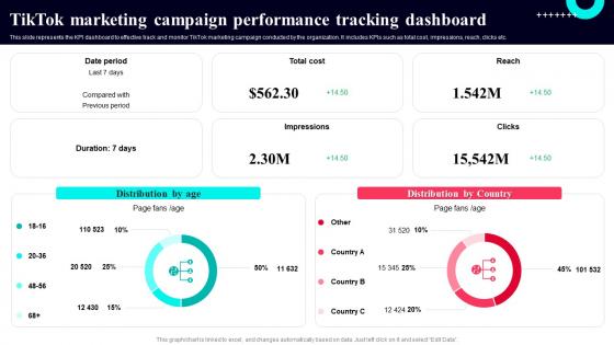 TikTok Marketing Campaign Performance Tracking Dashboard TikTok Marketing Guide To Build Brand