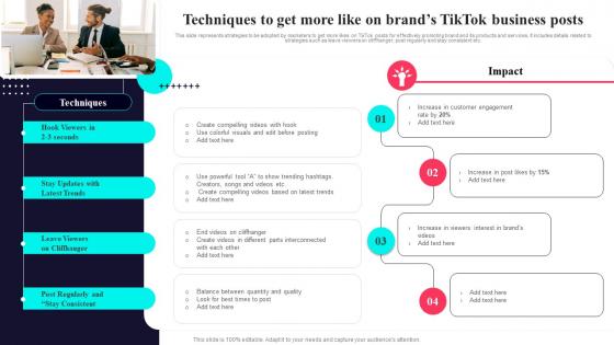 TikTok Marketing Guide To Build Brand Techniques To Get More Like On Brands TikTok Business Posts