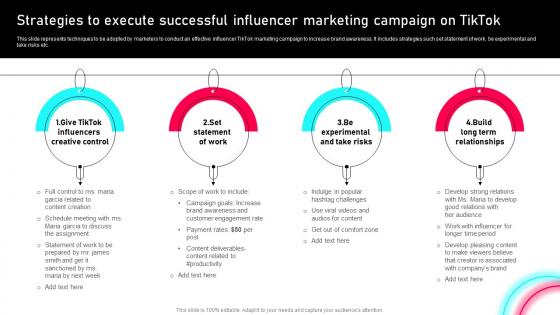 Tiktok Marketing Guide To Enhance Strategies To Execute Successful Influencer Marketing MKT SS V