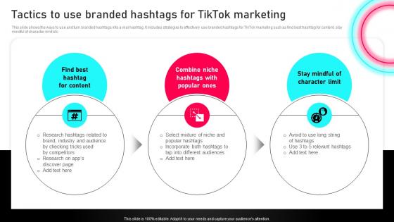 Tiktok Marketing Guide To Enhance Tactics To Use Branded Hashtags For Tiktok Marketing MKT SS V
