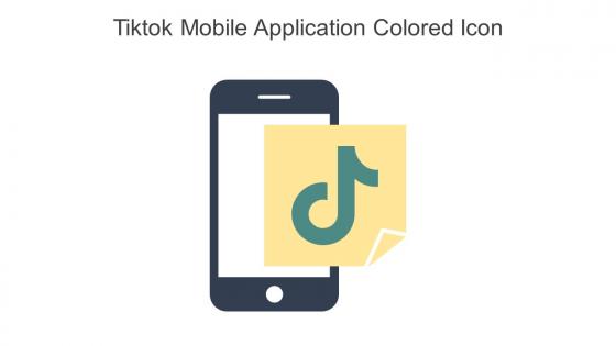 Tiktok Mobile Application Colored Icon In Powerpoint Pptx Png And Editable Eps Format