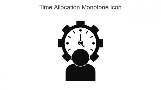 Time Allocation Monotone Icon In Powerpoint Pptx Png And Editable Eps Format
