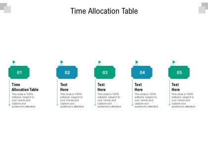 Time allocation table ppt powerpoint presentation gallery example topics cpb