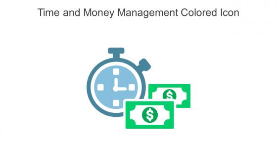 Time And Money Management Colored Icon In Powerpoint Pptx Png And Editable Eps Format