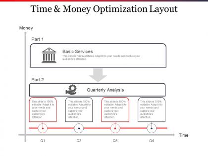 Time and money optimization layout ppt slide design