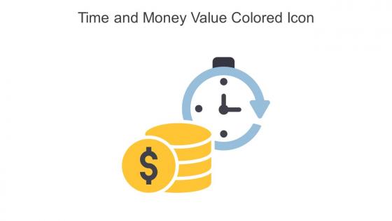 Time And Money Value Colored Icon In Powerpoint Pptx Png And Editable Eps Format
