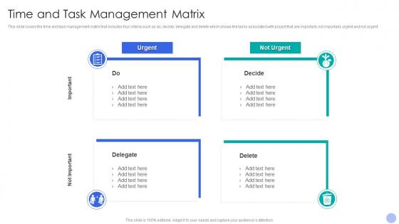 Time And Task Management Matrix