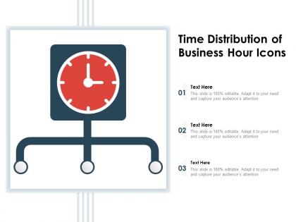 Time distribution of business hour icons