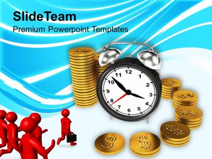 Time is money concept finance powerpoint templates ppt themes and graphics 0113