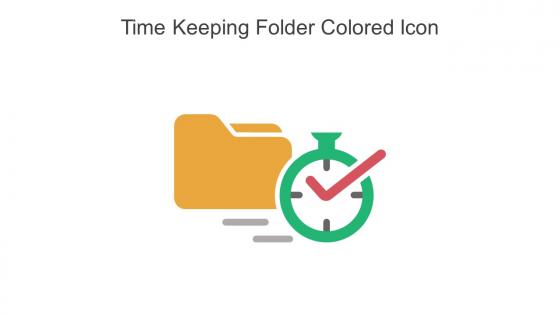 Time Keeping Folder Colored Icon In Powerpoint Pptx Png And Editable Eps Format