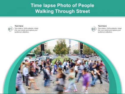 Time lapse photo of people walking through street