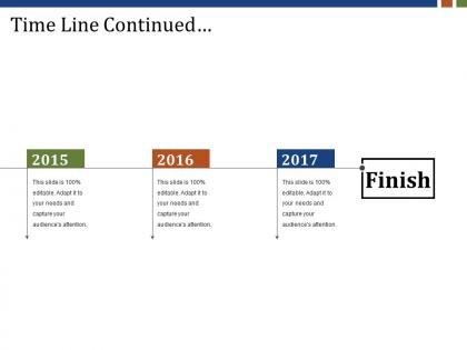 Time line continued presentation graphics
