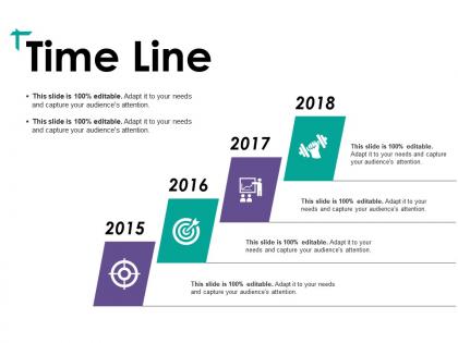 Time line ppt visual aids layouts