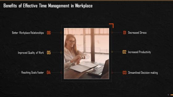 Time Management Benefits in Workplace Training PPT
