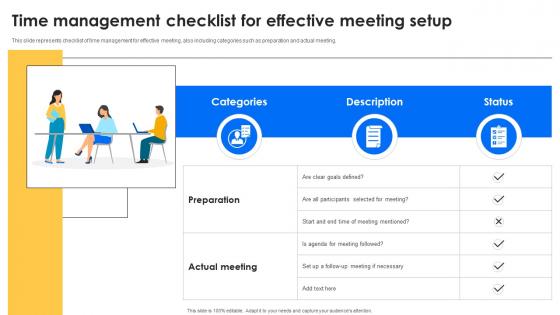 Time Management Checklist For Effective Meeting Setup