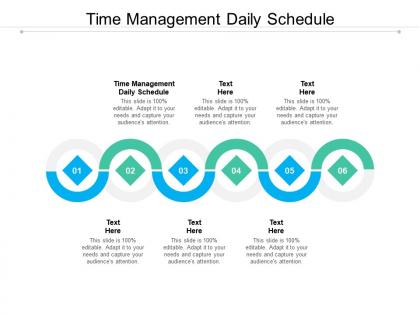 Time management daily schedule ppt powerpoint presentation inspiration designs download cpb