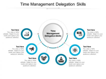 Time management delegation skills ppt powerpoint presentation model gallery cpb