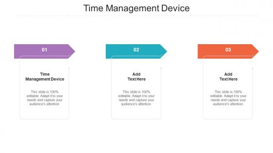 Time Management Device In Powerpoint And Google Slides