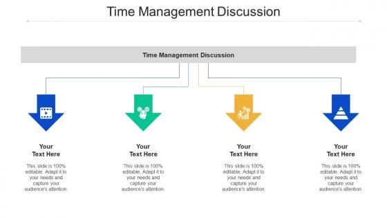 Time Management Discussion Ppt Powerpoint Presentation Design Ideas Cpb