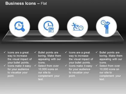 Time management for various business activity ppt icons graphics