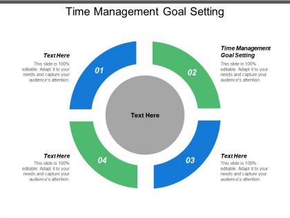 Time management goal setting ppt powerpoint presentation model maker cpb