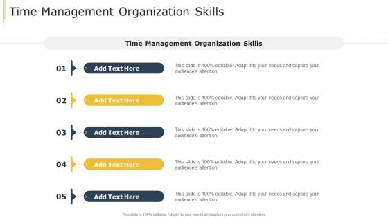 Time Management Organization Skills In Powerpoint And Google Slides Cpb