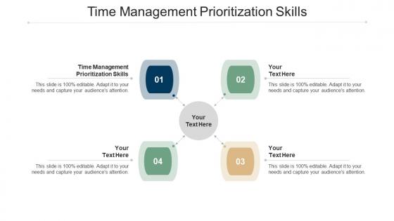 Time management prioritization skills ppt powerpoint presentation summary designs download cpb