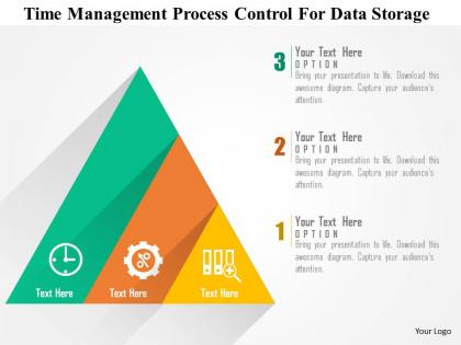Time management process control for data storage flat powerpoint design