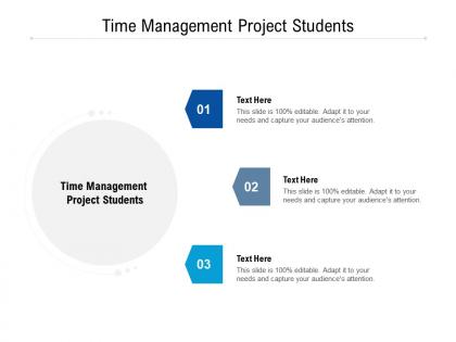 Time management project students ppt powerpoint presentation ideas example introduction cpb