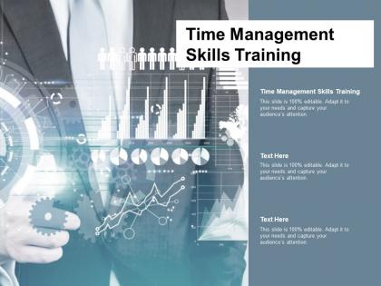 Time management skills training ppt powerpoint presentation ideas example cpb