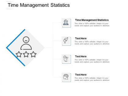 Time management statistics ppt powerpoint presentation file master slide cpb