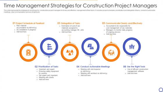 Time Management Strategies For Construction Project Managers