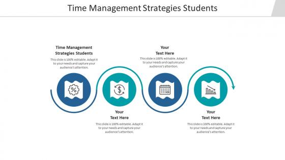 Time management strategies students ppt powerpoint presentation infographic template background designs cpb