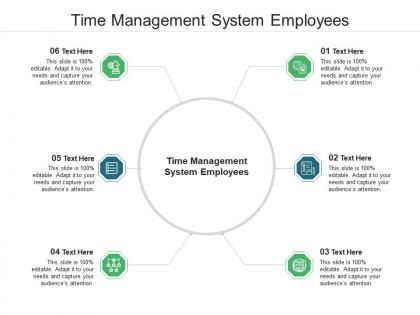 Time management system employees ppt powerpoint presentation styles aids cpb