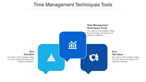 Time management techniques tools ppt powerpoint presentation model information cpb