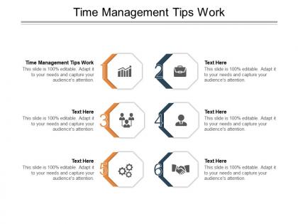Time management tips work ppt powerpoint presentation outline background images cpb