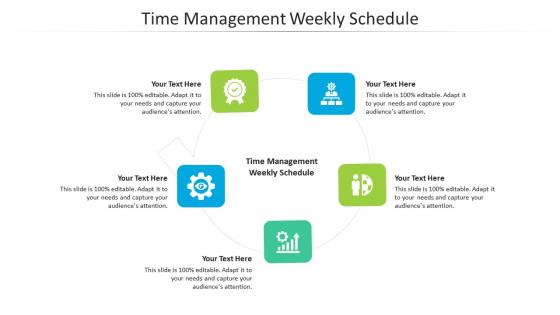 Time management weekly schedule ppt powerpoint presentation ideas example cpb