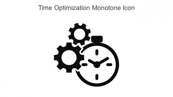 Time Optimization Monotone Icon In Powerpoint Pptx Png And Editable Eps Format