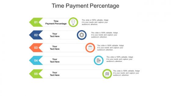 Time payment percentage ppt powerpoint presentation diagram ppt cpb