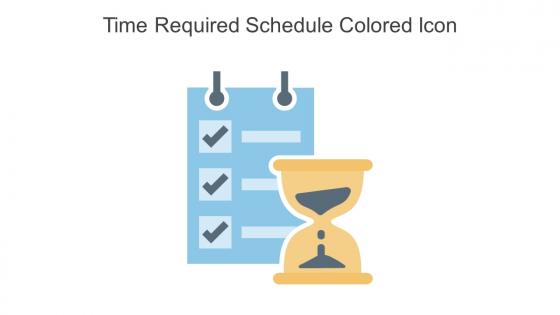 Time Required Schedule Colored Icon In Powerpoint Pptx Png And Editable Eps Format