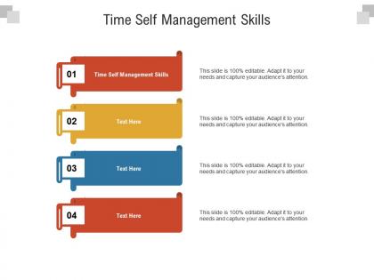 Time self management skills ppt powerpoint presentation ideas templates cpb