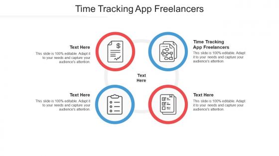 Time tracking app freelancers ppt powerpoint presentation layouts clipart cpb
