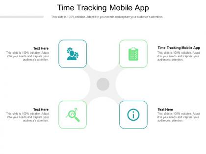 Time tracking mobile app ppt powerpoint presentation model themes cpb
