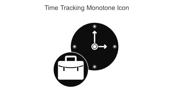 Time Tracking Monotone Icon In Powerpoint Pptx Png And Editable Eps Format