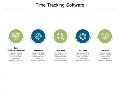 Time tracking software ppt powerpoint presentation infographics graphics pictures cpb