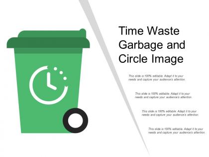 Time waste garbage and circle image