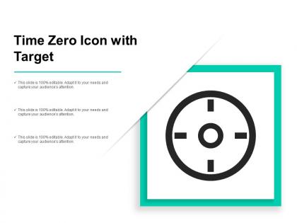 Time zero icon with target