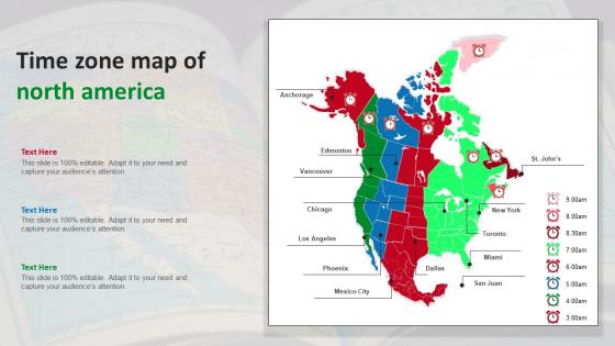 Time Zone Map Of North America