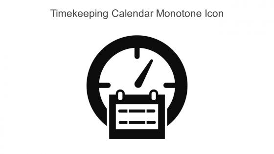 Timekeeping Calendar Monotone Icon In Powerpoint Pptx Png And Editable Eps Format