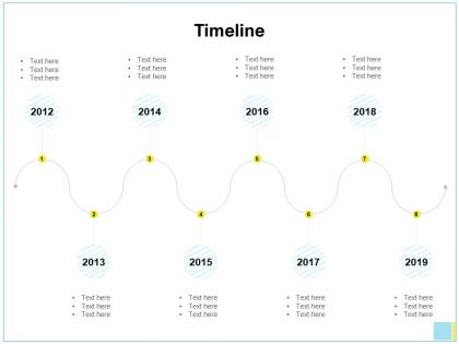 Timeline 2012 to 2019 l855 ppt powerpoint presentation outline